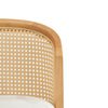Tatti Rubber Wood Counter Stools with Cane Back Set of 2,Beige | Tatti – Lot de 2 tabourets de comptoir en bois d’hevea avec dossier en cannage, couleur beige