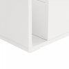 Emily Coffee Table with LED Lights and Open Storage,White | Emily table basse avec eclairage LED et rangement ouvert, blanc