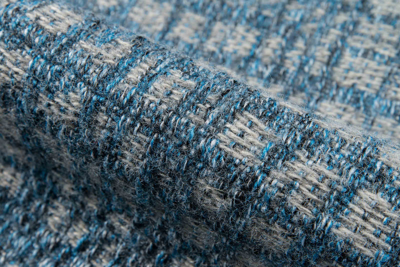 Nayah Contemporary 6'7\" x 9'6\" Area Rug in Blue Indoor Area Rug