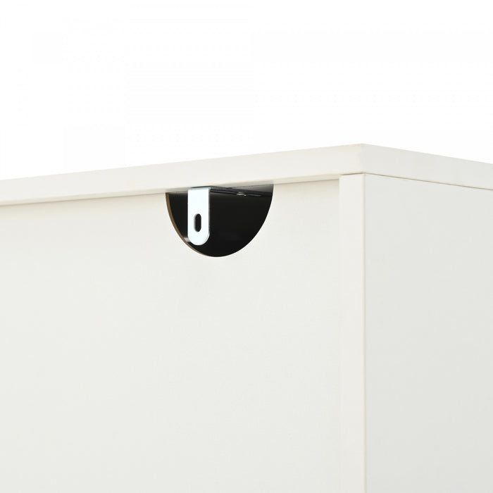 Emily Cloud-Shape TV Cabinet Entertainment Center with Storage