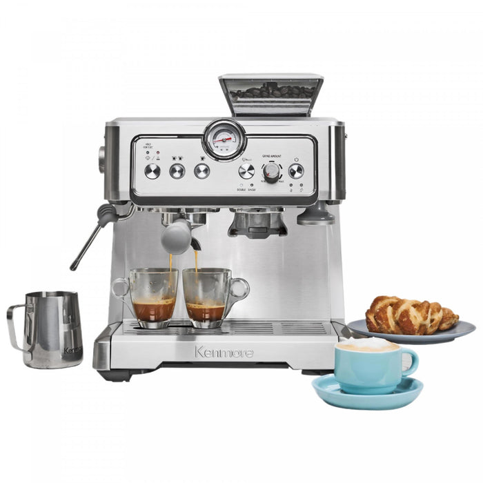 Kenmore Espresso Machine With Grinder & Milk Frother