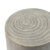 Elio 16.75" Rustic Hollow Tree-Stump MGO Accent Table, Pet-Friendly Indoor Side Table, Grey | Table d'appoint rustique Elio 16,75 pouces en MGO creuse, style souche et design animalier interieur, gris