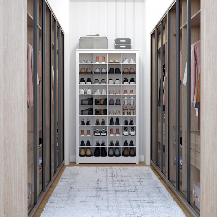 Prepac 40 Pair Shoe Storage Rack - White