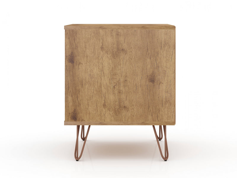 Rockefeller Mid-Century Modern 20\" Nightstand in Pink (2-Drawer) - Set of 2