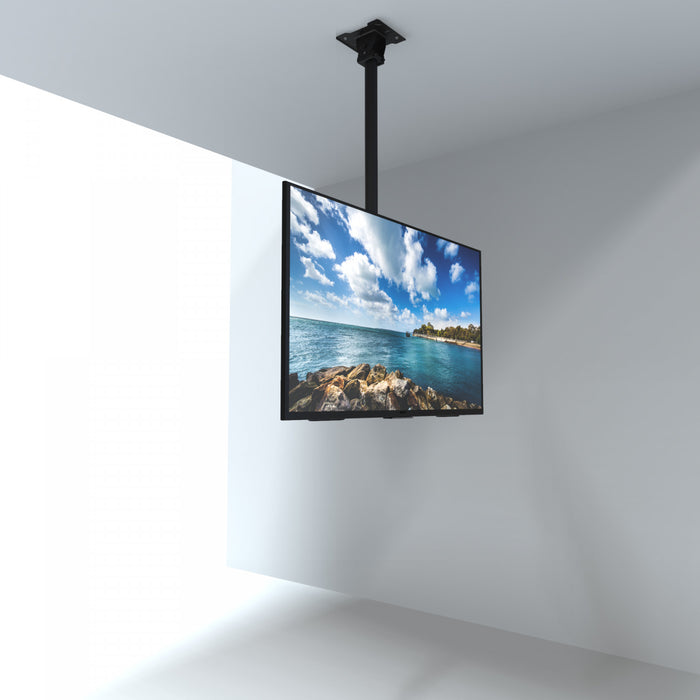Kanto CM600 Height Adjustable Hanging Ceiling TV Mount for 40\" - 80\" TVs, Black