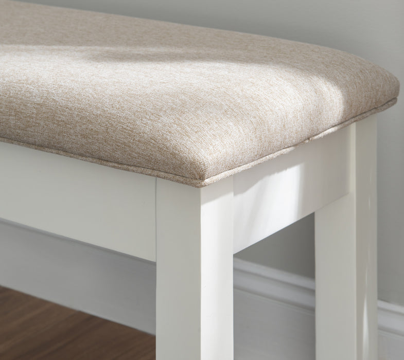 Jane Fabric Storage Dining Bench - Brown