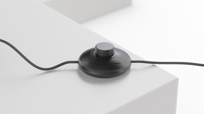 59\" Black Loop Design LED Floor Lamp