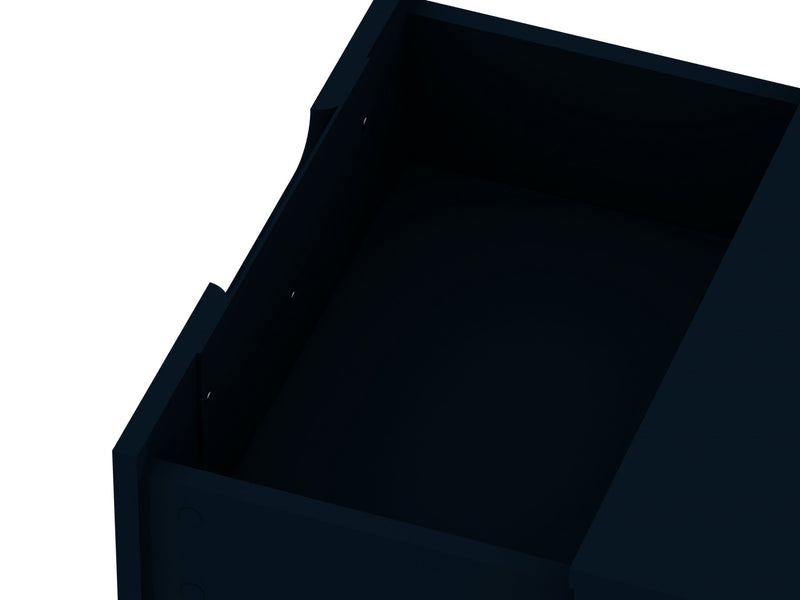 Rockefeller Mid-Century Modern 2-Piece Dresser Set in Midnight Blue