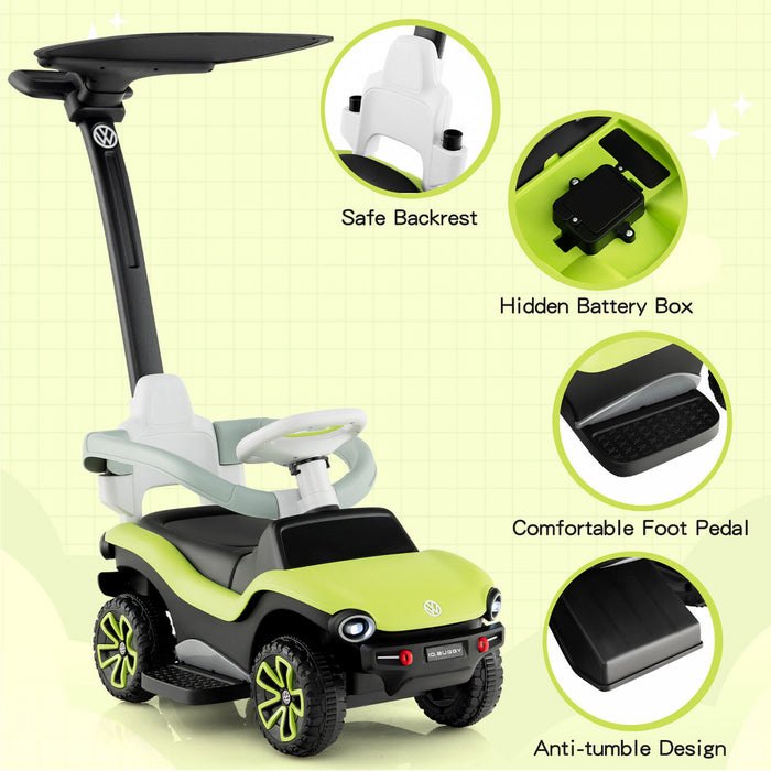 3-in-1 Licensed Volkswagen Kids Ride On Push Car Sliding Car W/ Music & Light
