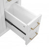 Savannah 30 Inch Bathroom Vanity with Ceramic Sink and Spacious Storage Cabinet, White | Savannah Meuble de salle de bain 30 pouces avec vasque en ceramique et armoire de rangement spacieux, Blanc