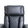 Kingsley 58 in. Leather Match Power Reclining Loveseat with Armrest Storage and USB - Black | Causeuse inclinable electrique Kingsley de 58 po en cuir assorti avec rangement dans les accoudoirs et USB - Noir