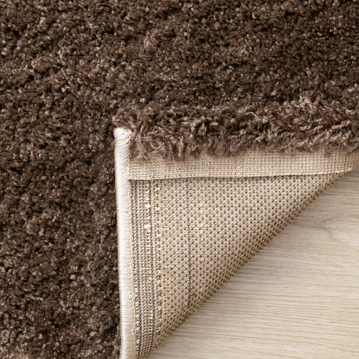 Fairmont Brown Beige White Checkered Rug, 6'7\" x 9'6\" Indoor Area Rug