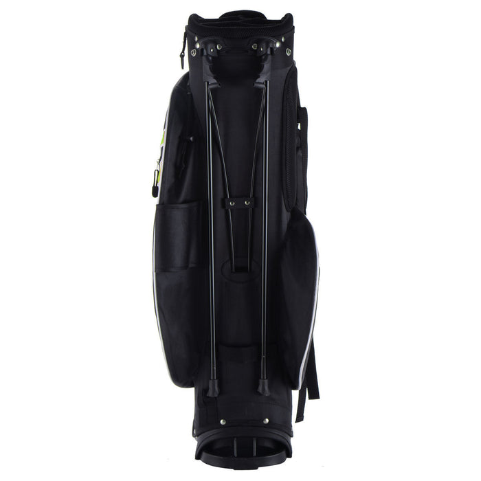 Costway Golf Stand Cart Bag Club W/6 Way Divider Carry Organizer Pockets Storage Green