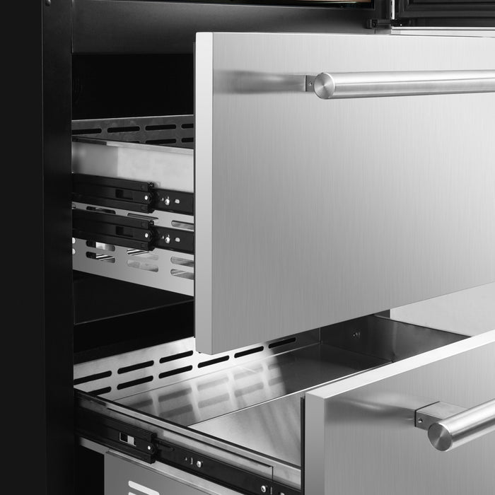 Forno Celano 30\" Triple Zone Wine and Beverage Cooler, 21.3 cu.ft, Stainless Steel- FWCDR6697-30S