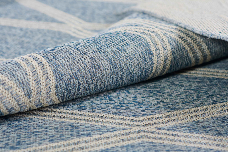 Cypress Transitional 5'3\" x 7'0\" Area Rug in Blue Indoor Area Rug