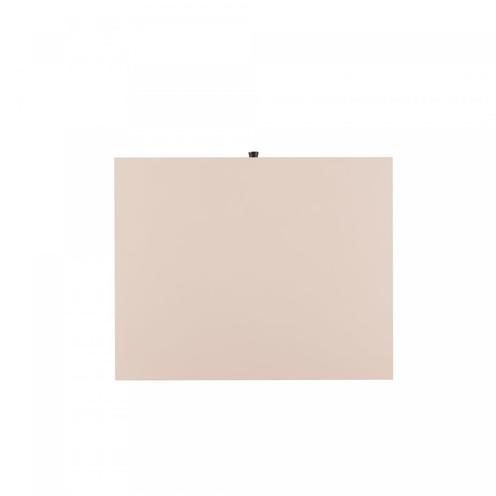 Amara Modern 20\" Nightstand in Pale Rose and White (1-Drawer)