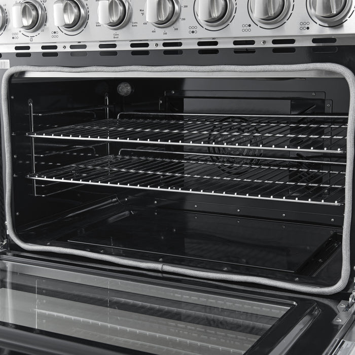 Forno Paolo 36 Inch Freestanding Electric Range, Stainless Steel, 5.44 cu.ft.- FFSEL6011-36