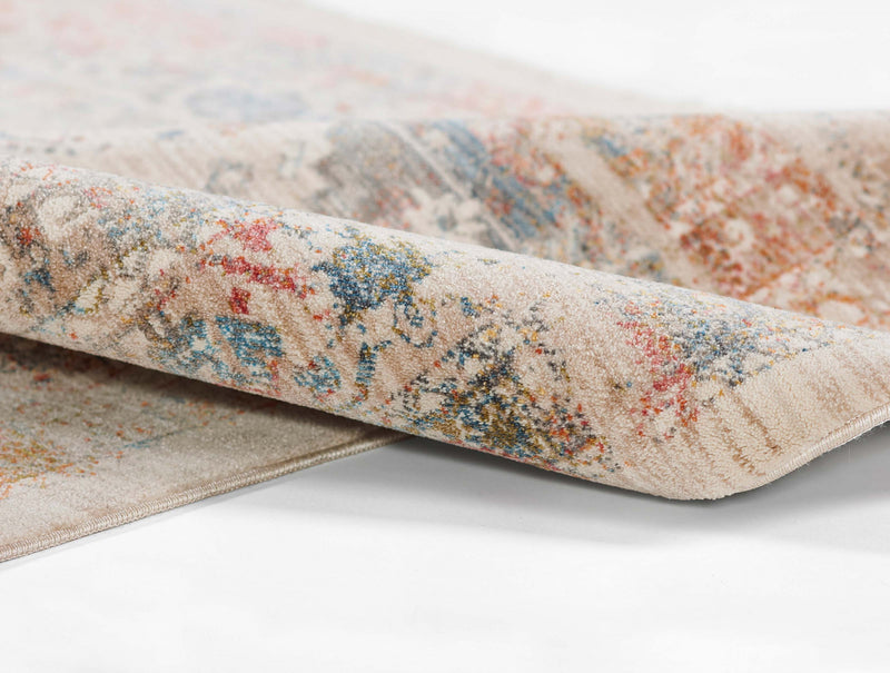 Ethel Traditional 2'6\" x Runner Rug in Multi Indoor Area Rug