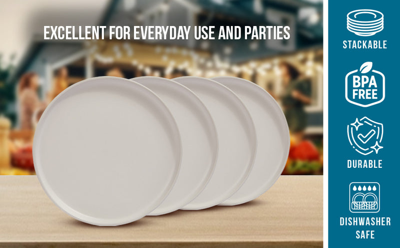 S&Co Gourmet Lisbon Stoneware Dinner Plates