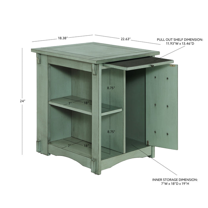 Parnell Chairside Table - Teal