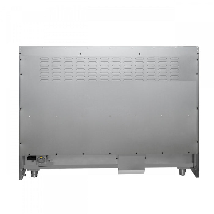 Forno Galiano 48\" French Door Dual Fuel Range,White, 6.58 cu.ft. Double Ovens-FFSGS6356-48WHT