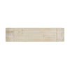 Cedar 52 Inch Wood Console Table with Curved Edge and Distressed Finish, Natural | Cedar Table Console en Bois 52 po avec Bord Courbe et Finition Vieillie, Naturel