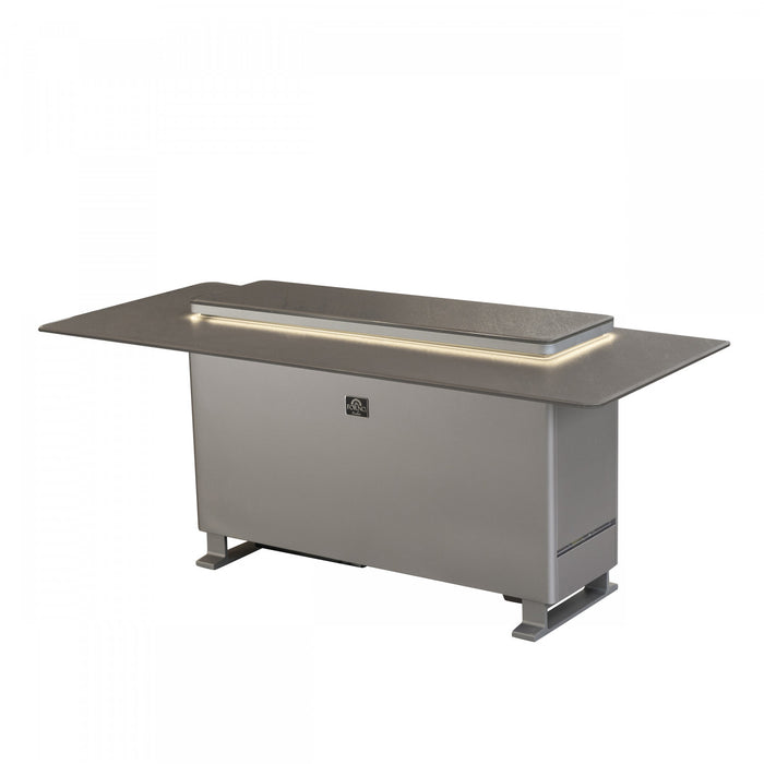 Forno Elevato Smart Bar Table, Sandstone Black, 5.3 cu.ft fridge and freezer-FBTFR7037-72BLK 