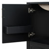 Emerson 30 Inch Bathroom Vanity with Ceramic Sink and Three Drawers, Black | Emerson Meuble de salle de bain 30 pouces avec vasque en ceramique et trois tiroirs, Noir