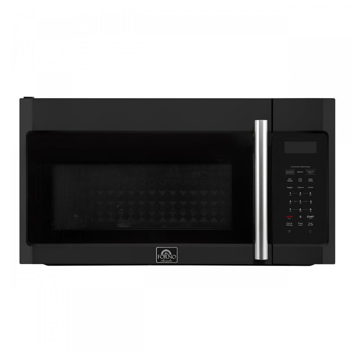 Forno Fornace 30-Inch Over the Range Convection Microwave, Black, 1.5 cu.ft -FOTR3038-30BLK