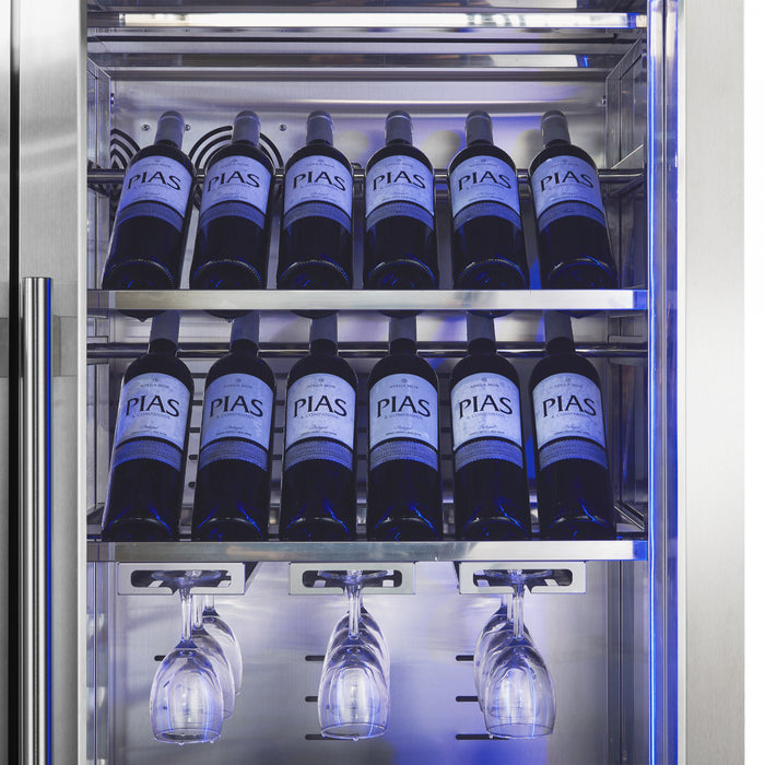 FORNO Abruzzo 48\" Wine Cooler, Dual Zone, 30 cu.ft., 130 bottles Stainless steel- FWCDR6680-48S