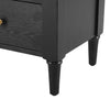 Aspen Nightstand Set of 2 with Drawers and Open Shelves, Black | Aspen Lot de 2 Tables de Nuit avec Tiroirs et Etageres Ouvertes, Noir