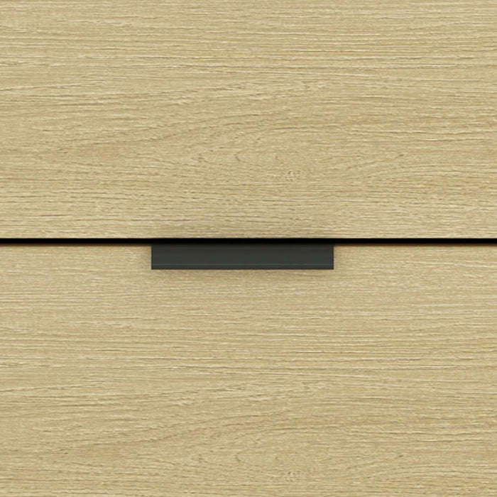 Olivia Modern 27\" Nightstand in Natural Oak (2-Drawer)