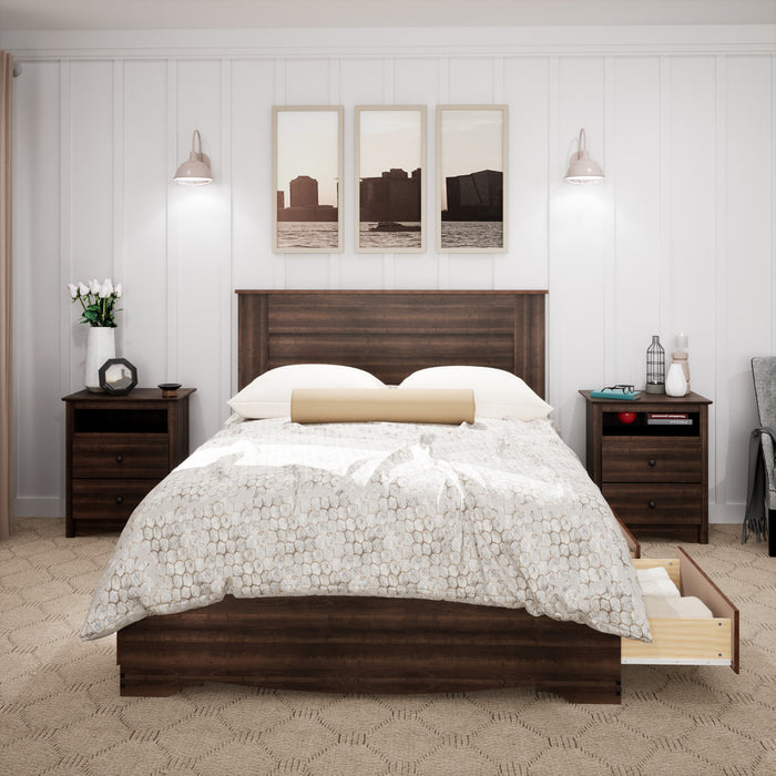 Queen Flat Panel Headboard - Espresso