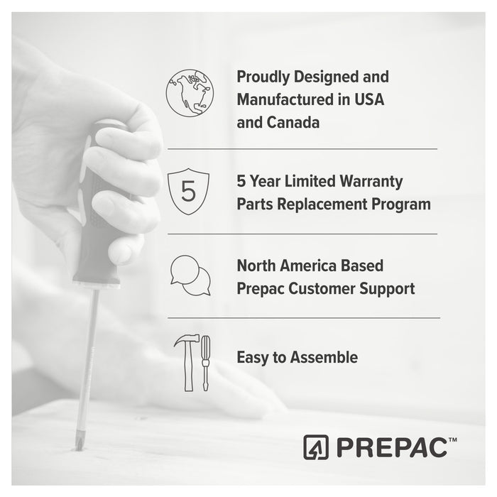 Elite Premium Home Accent Storage Cabinet with 5 Shelves - White