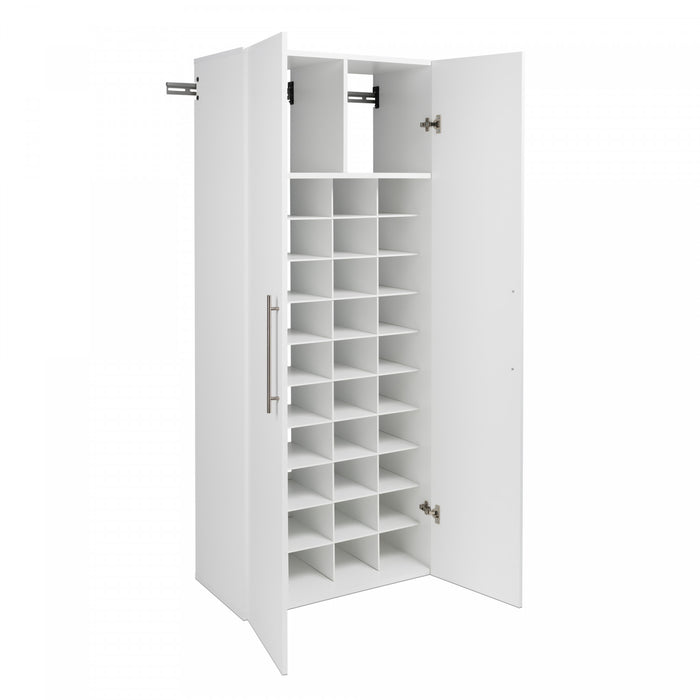 Hangups 40-shoe Cubby Storage Cabinet - White