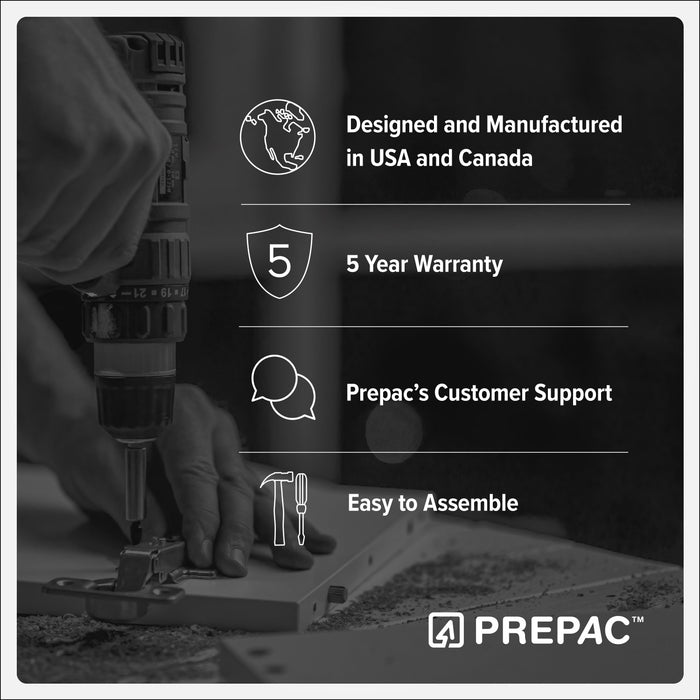 Elite Deep Storage Cabinet with Fixed & Adjustable Shelves - Black