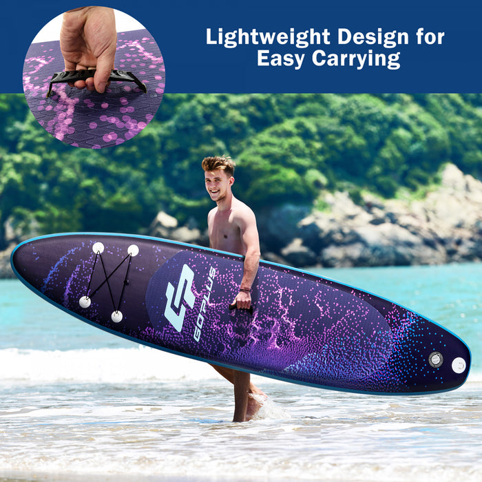 Goplus 11' Inflatable Stand Up Paddle Board Surfboard W/bag Aluminum Paddle Pump