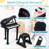 Costway 31 Keys Kids Piano Keyboard Toy Toddler Musical Instrument with Stool & Microphone Black