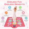 Costway Kids Dance Mat Electronic Dancing Pad with 3 Game Modes Music Dance Step Play Toy