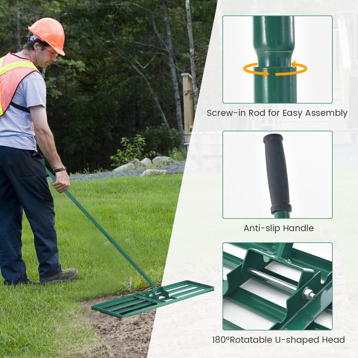 Costway Lawn Leveling Rake 36\" X 10\" Heavy Duty Level Lawn Tool For Garden Backyard/lawn