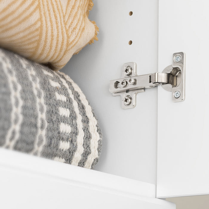 Elite 96-inch 6-piece Garage Storage Cabinet Set D - White