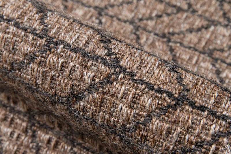 Linden Contemporary 7'10\" x 10'0\" Area Rug in Brown Indoor Area Rug