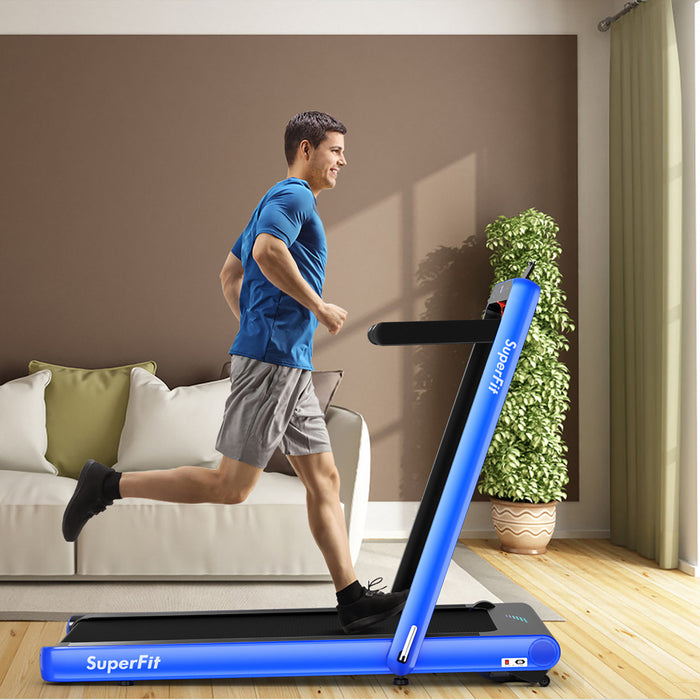 Superfit 4.75hp 2 In 1 Folding Treadmill W/remote App Control