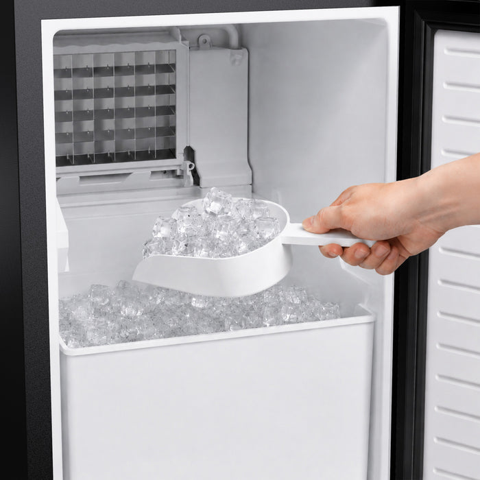 Forno Cristallo 15 Inch Freestanding/Undercounter Ice maker, 79.4 lbs, Black- FIMBI7313-15BLK Ice Maker