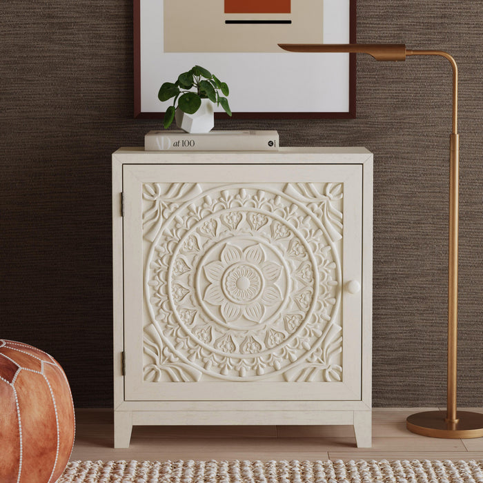 Grace Accent Cabinet - Smoky White