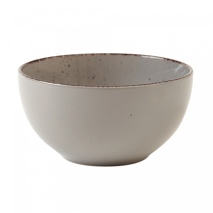 Utopia 16-Piece Stoneware Dinnerware Set with Silver Flatware