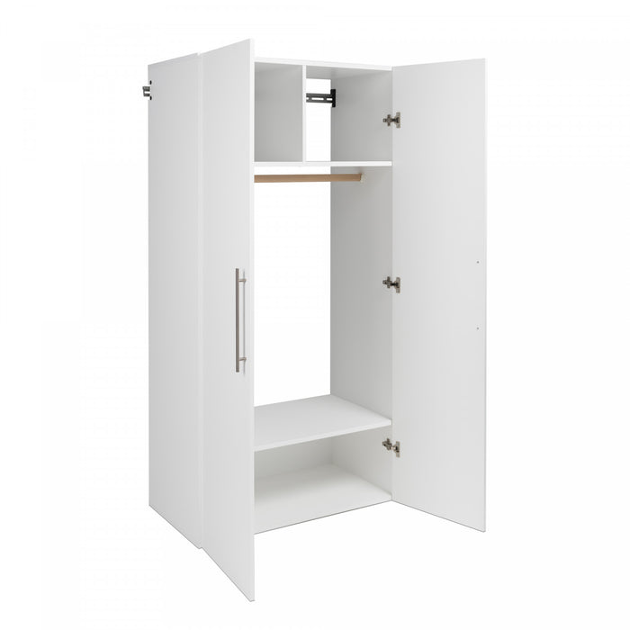 Hangups 2-shelf Wardrobe Storage Cabinet - White