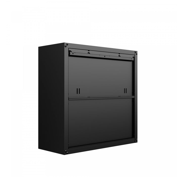 Fortress Modern 30\" Floating Garage Cabinet in Charcoal Gray - Set of 2 Garage Storage
