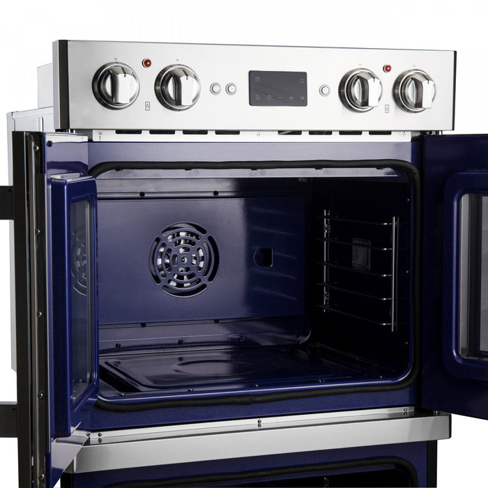 Forno Gallico 30 in. French Door Electric 7.36 cu.ft. Double Wall Oven - FBOEL1388-30
