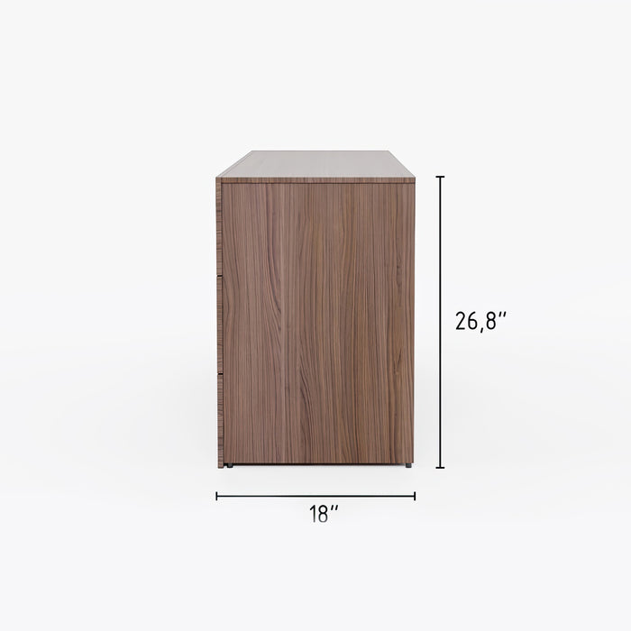 Nordika James 6-Drawer Dresser - Walnut